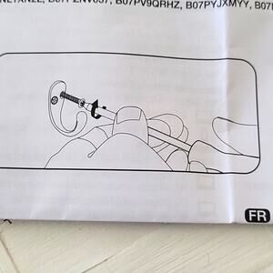 Amazon Basics Top-Bottom Prong Coat Hook Satin Nickel 5-Pack NIB